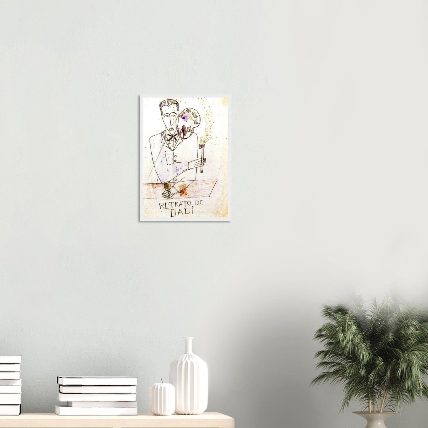 Obra original de Lorca dedicada a Dalí. Lámina artística A3, certificada y numerada. Edición exclusiva de la Gira Lorquiana 2025. Un trazo, un vínculo.