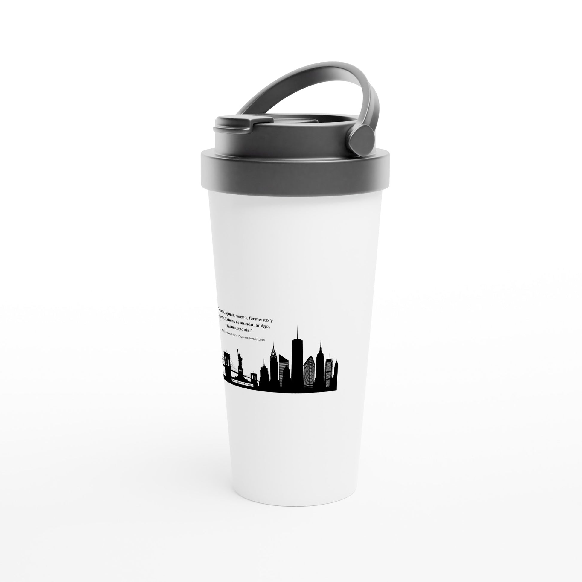 Celebra a Federico García Lorca con el termo premium oficial de la Gira Lorquiana 2025. Edición limitada, diseño exclusivo con la frase “Agonía, agonía...”. Mantiene bebidas calientes 12h y frías 24h. ¡Hazte con el tuyo y apoya la cultura!