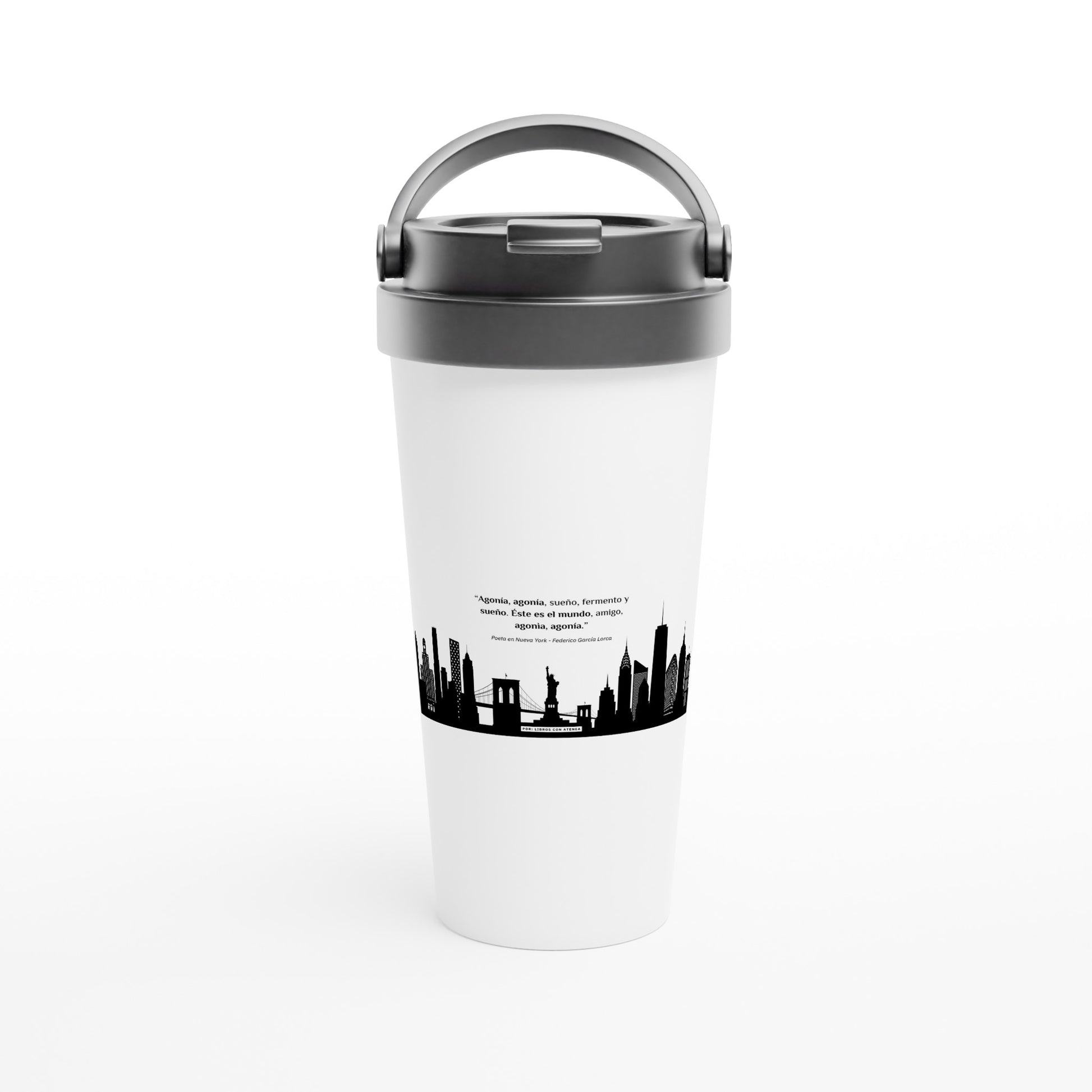 Celebra a Federico García Lorca con el termo premium oficial de la Gira Lorquiana 2025. Edición limitada, diseño exclusivo con la frase “Agonía, agonía...”. Mantiene bebidas calientes 12h y frías 24h. ¡Hazte con el tuyo y apoya la cultura!