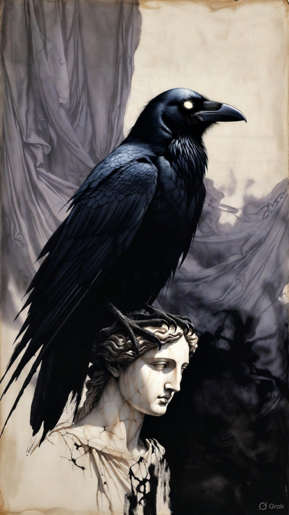 ilustracion Antología Poética — Edgar Allan Poe | Edición Completa Atenea